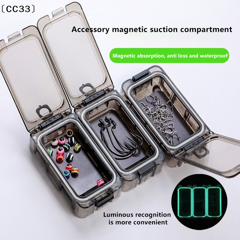 Fishing Hook Box - 1/3Pcs Waterproof Fishing Tackle Box Luminous