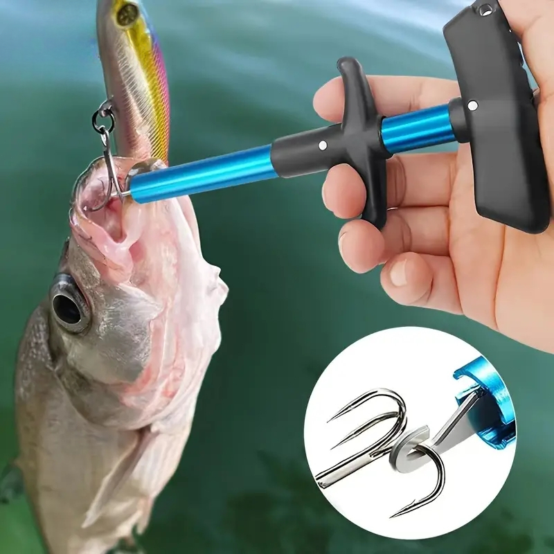Fishing Hook Sharpener - 1pc Portable Aluminum T-Hook Taker Hook