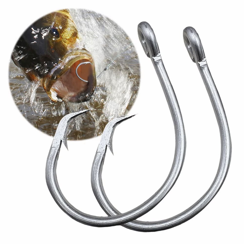 30pcs/box Fishing Hooks Stainl - مراجعة Fishing Hook Circle وسعره