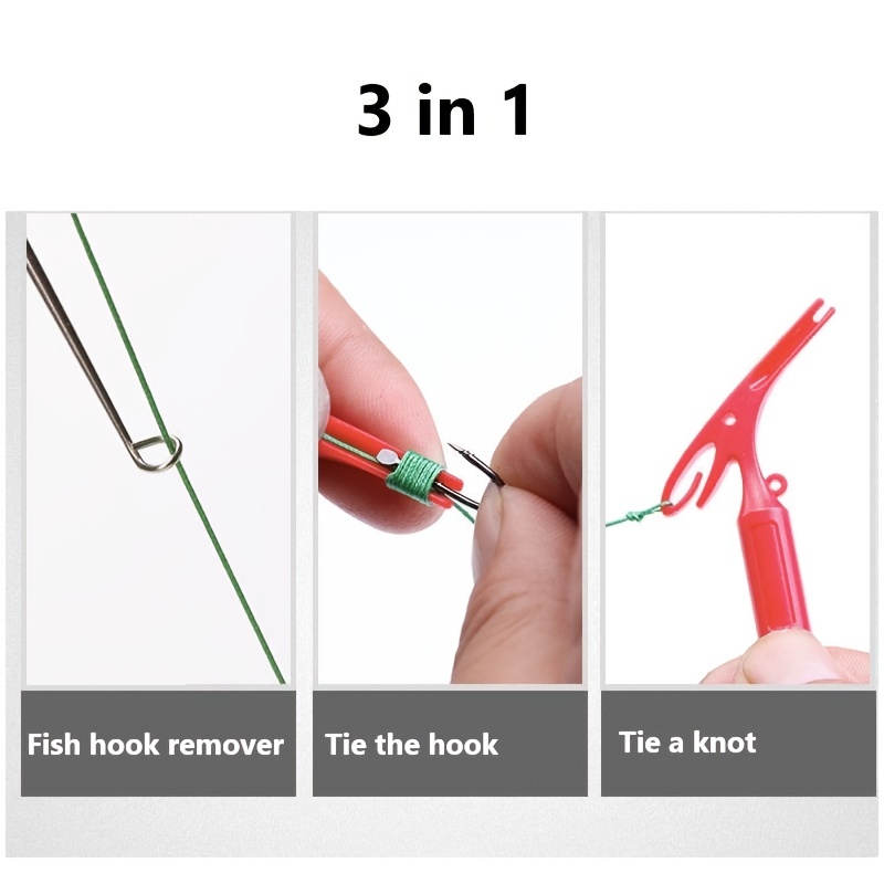 1pc 3 in 1 Extractor Fishing U - مراجعة Fishing Hook Remover وسعره
