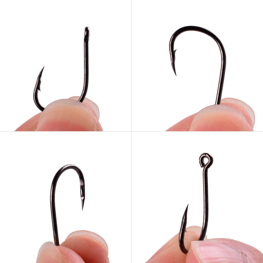 100Pcs/box #3~#12 High Carbon  - مراجعة Fishing Hook Circle وسعره
