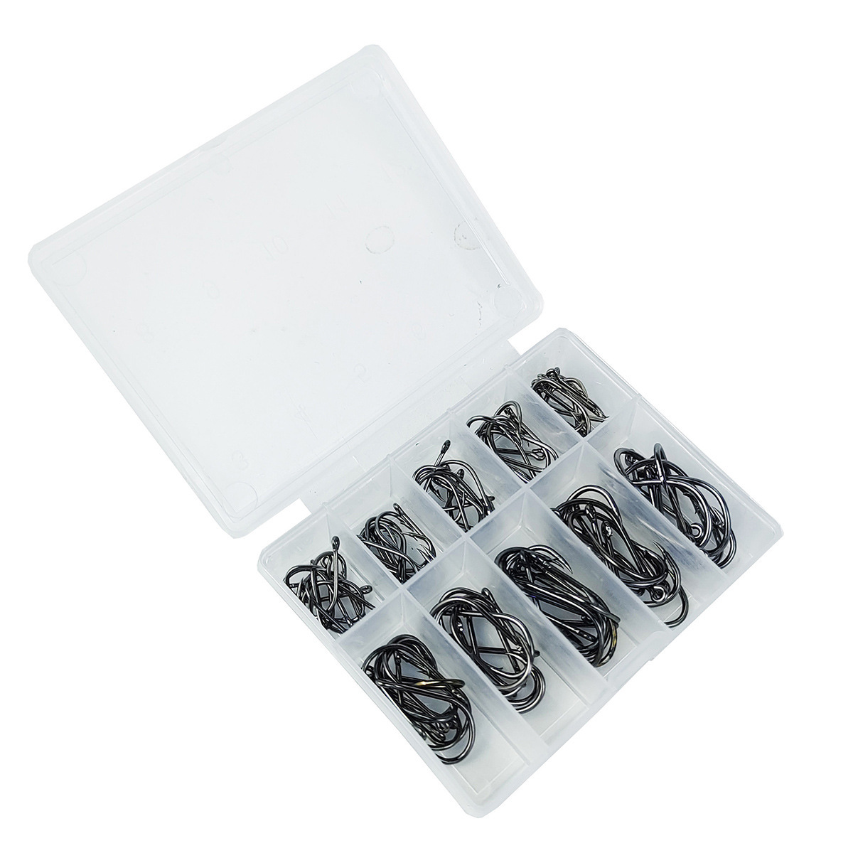 100Pcs/box #3~#12 High Carbon  - مراجعة Fishing Hook Circle وسعره