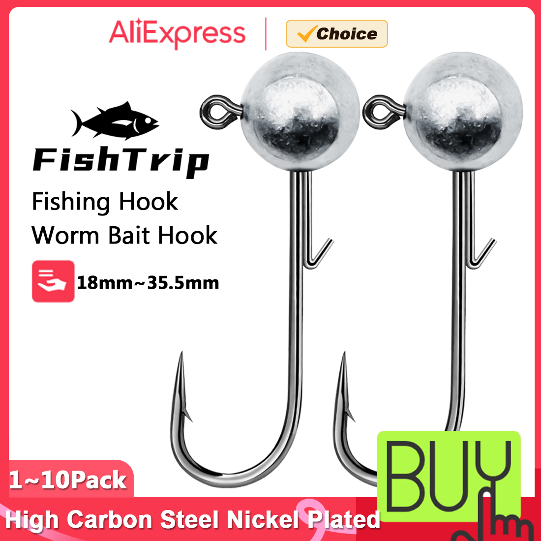 FishTrip 1~10pcs Ned Jig Heads - مراجعة Fishing Hook Weedless وسعره