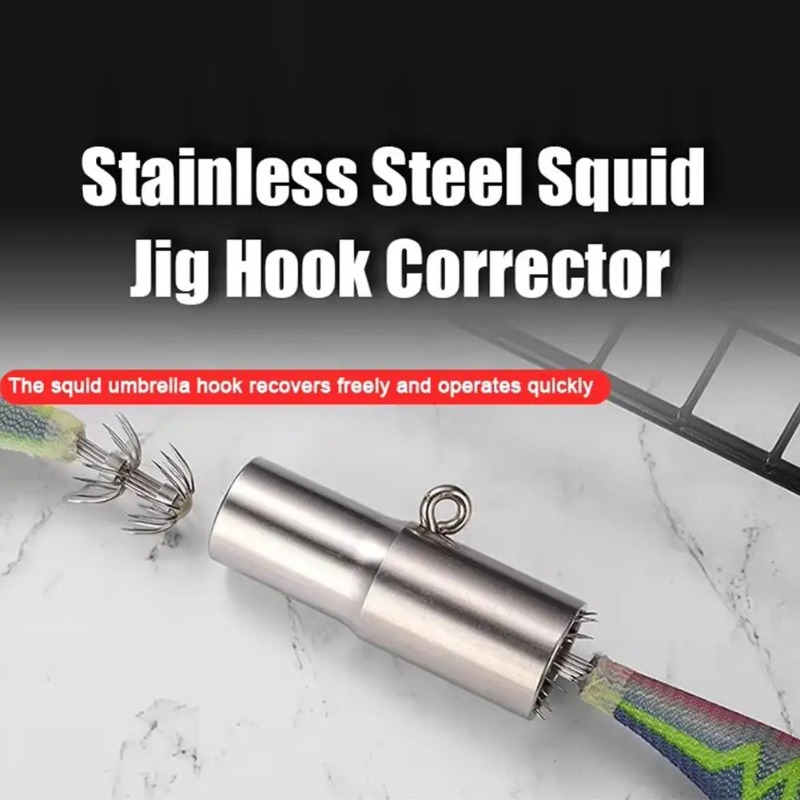 BRAVMACK Squid Hook Corrector  - مراجعة Fishing Hook Stainless Steel وسعره