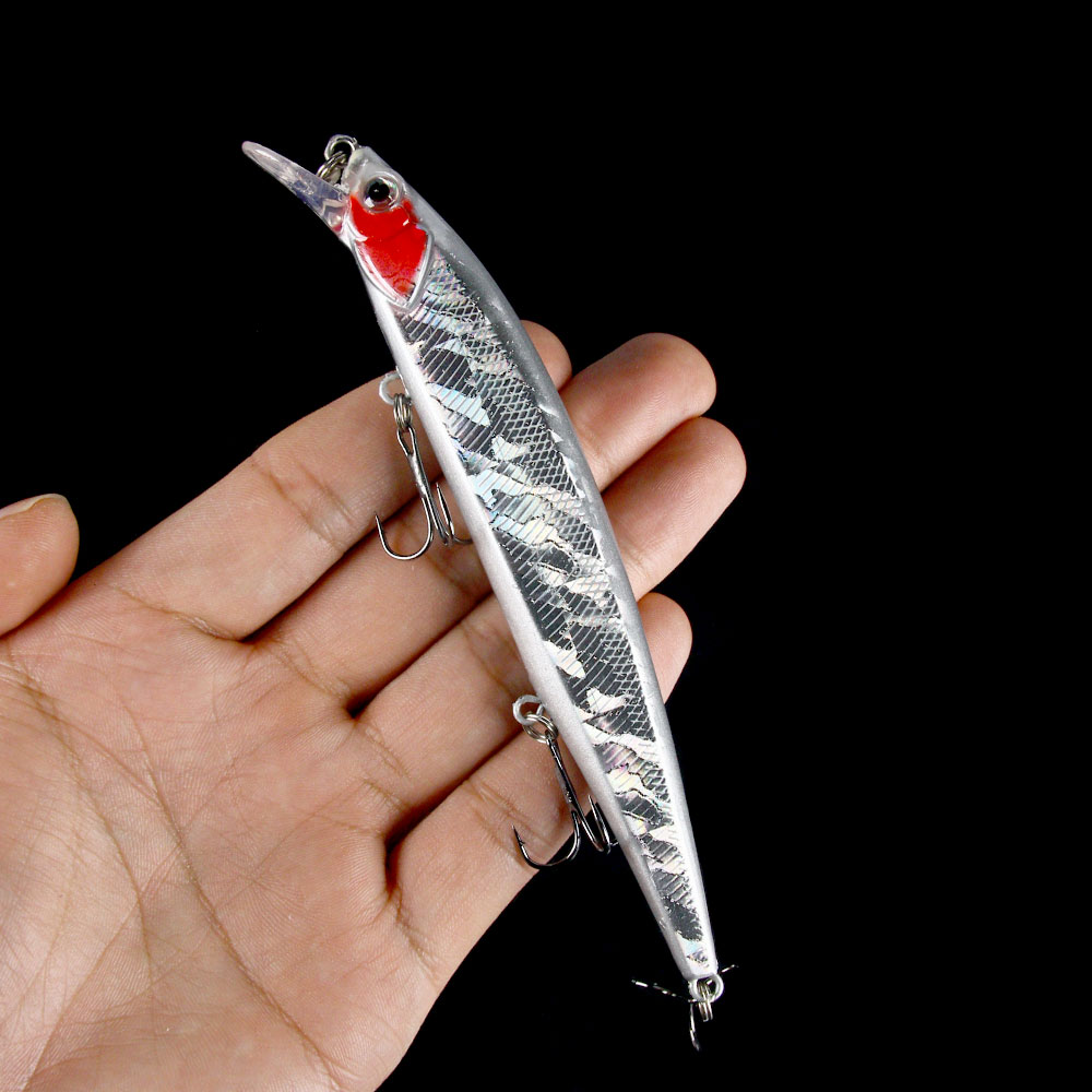 Jerkbait Minnow Fishing Lure A - مراجعة Fishing Hook Treble وسعره