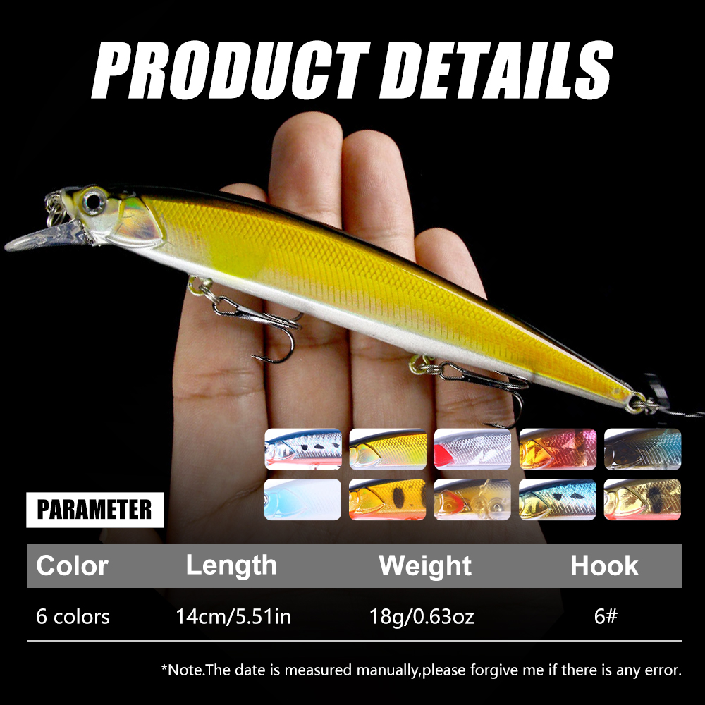Jerkbait Minnow Fishing Lure A - مراجعة Fishing Hook Treble وسعره