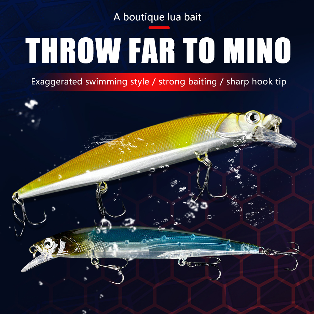 Jerkbait Minnow Fishing Lure A - مراجعة Fishing Hook Treble وسعره
