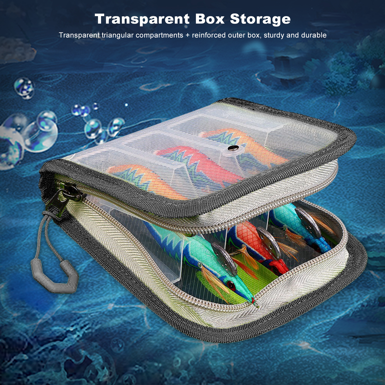 6 Grid Fishing Lure Storage Ba - مراجعة Fishing Hook Jig وسعره