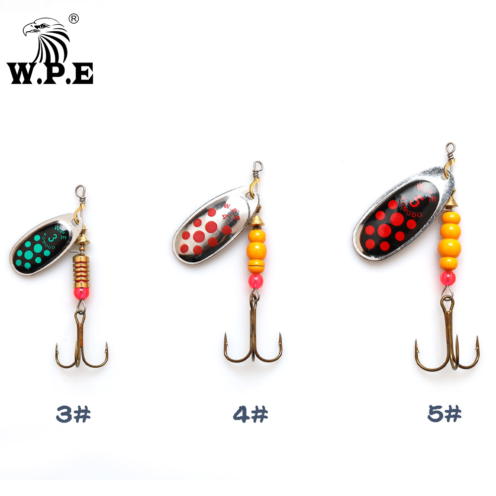 W.P.E Brand New Spinner Lure 1 - مراجعة Fishing Hook Treble وسعره