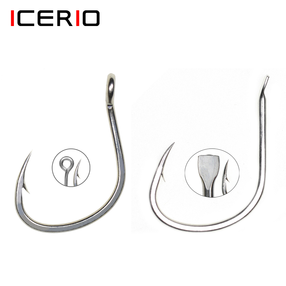 ICERIO 10PCS Matte Tin Coating - مراجعة Fishing Hook Offset وسعره
