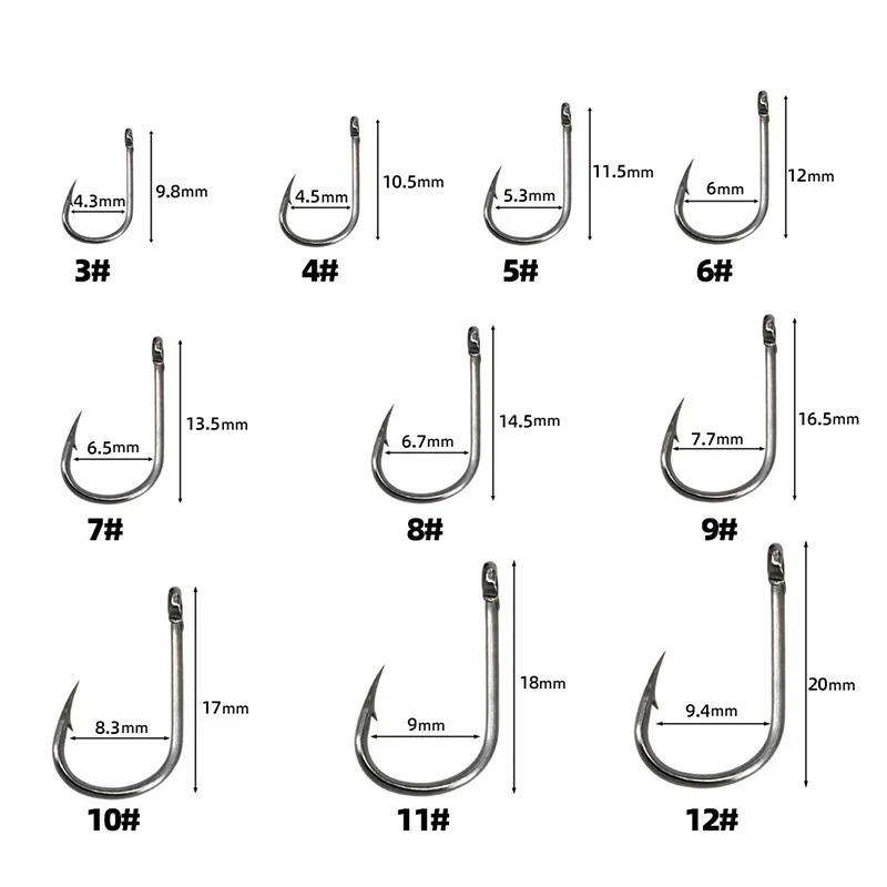 50-1600Pcs/BoxFishing Hooks Ca - مراجعة Fishing Hook Offset وسعره