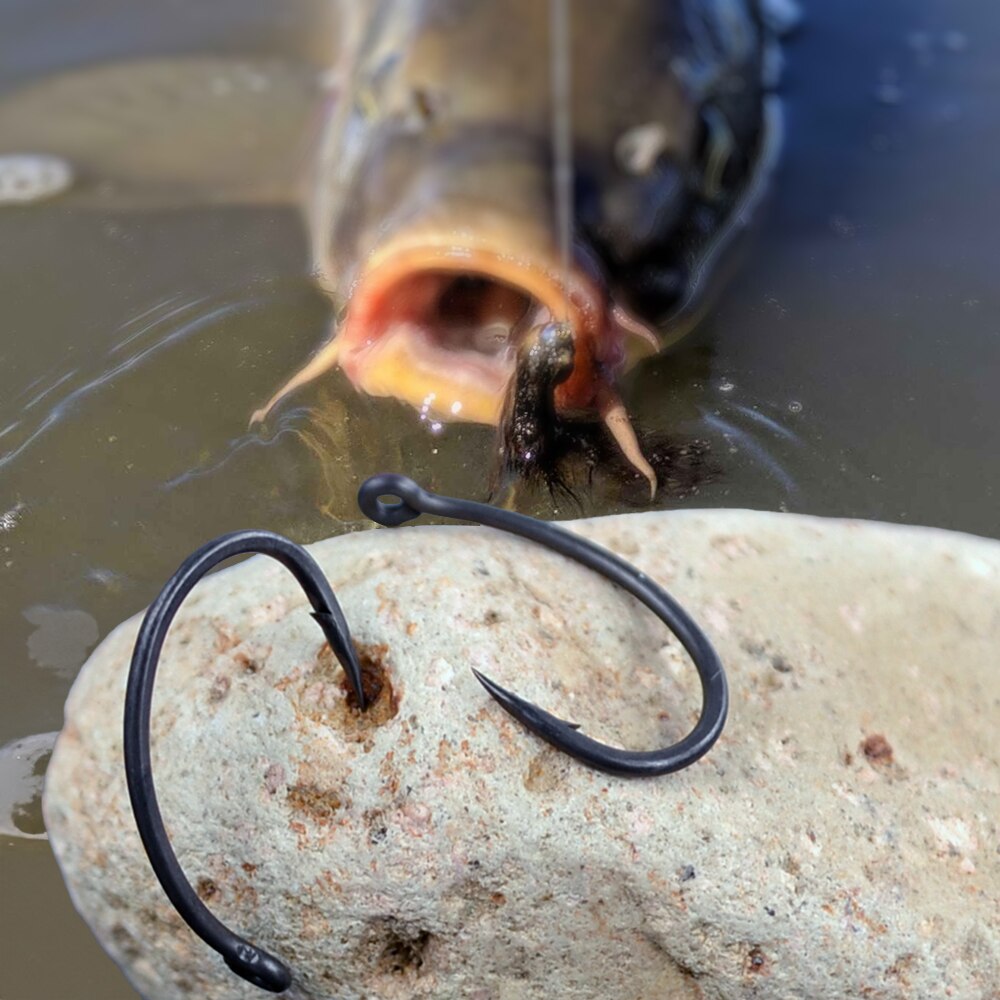 Hirisi Carp Fishing Hooks 50pc - مراجعة Fishing Hook Offset وسعره