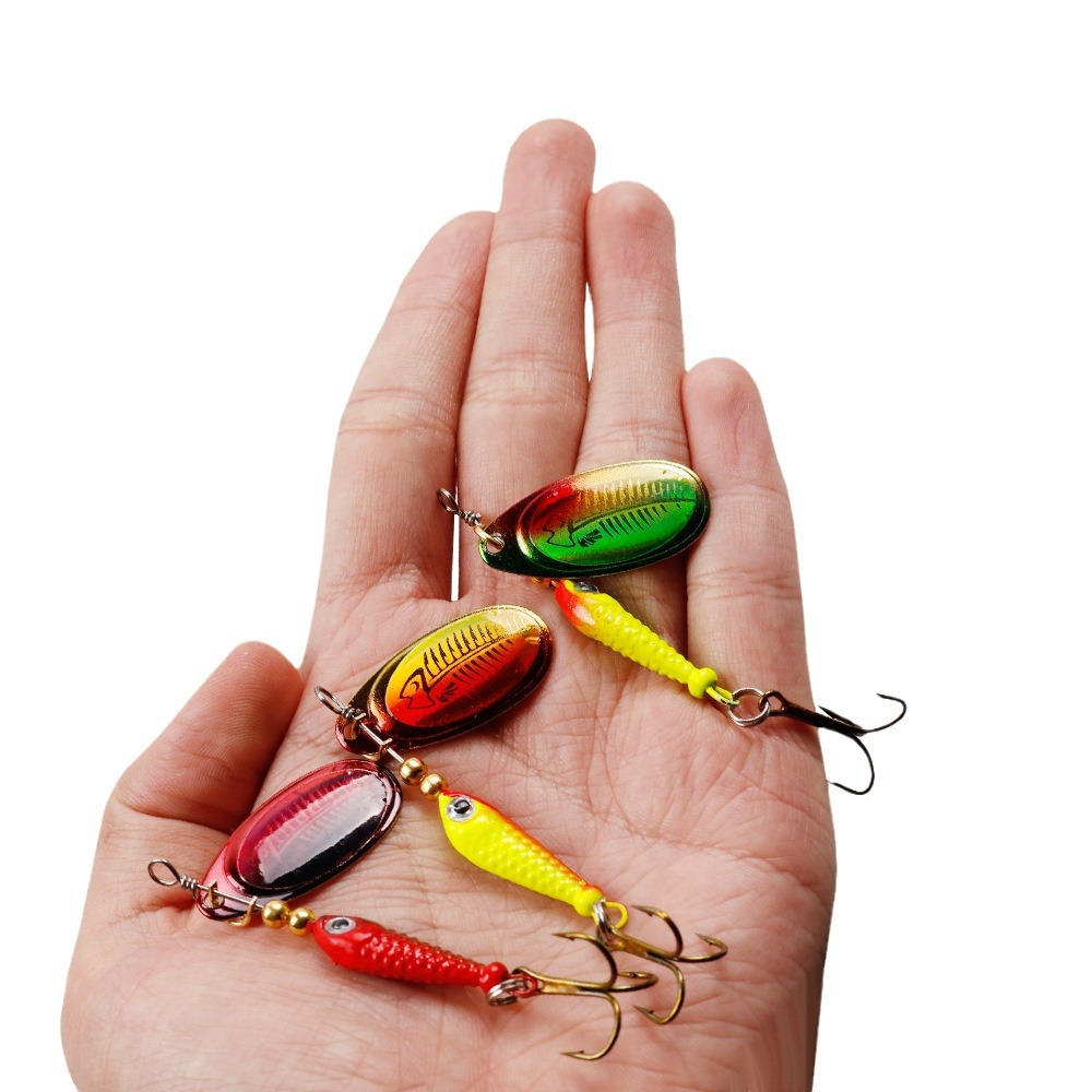 10pcs/Set Spinner Lures 9.1g 7 - مراجعة Fishing Hook Treble وسعره