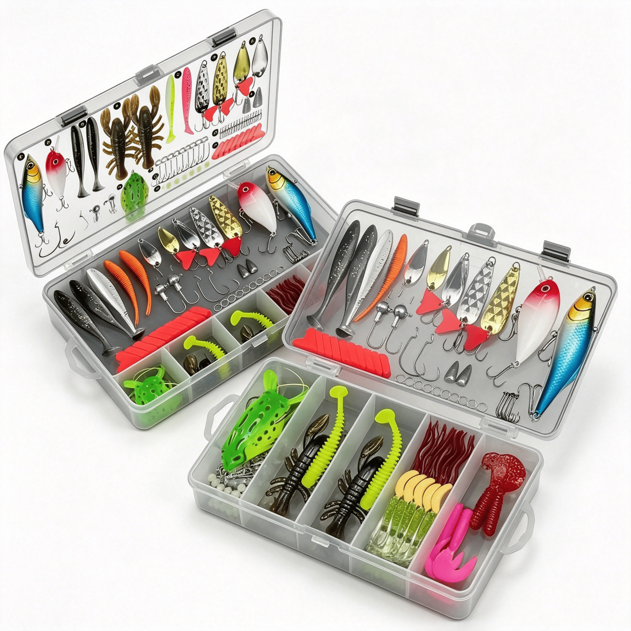 107-Piece Fishing Kit — Includ - مراجعة Fishing Hook Box وسعره