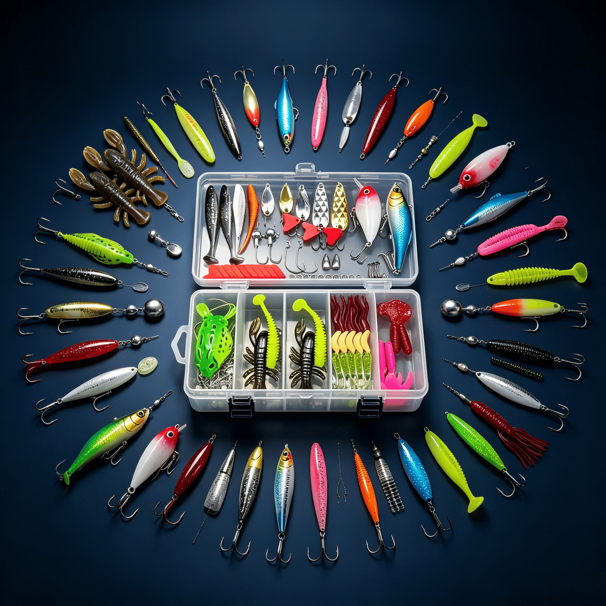 107-Piece Fishing Kit — Includ - مراجعة Fishing Hook Box وسعره