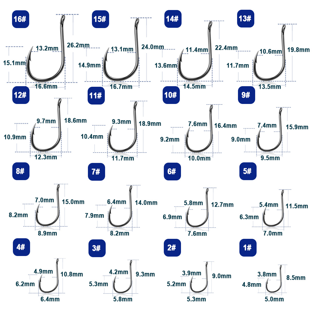 9KM Iseama Fishing Hooks 50~20 - مراجعة Fishing Hook Offset وسعره