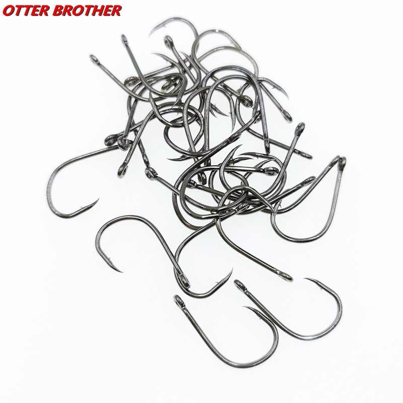 30pcs/lot 3-12#size Circle Eye - مراجعة Fishing Hook Circle وسعره