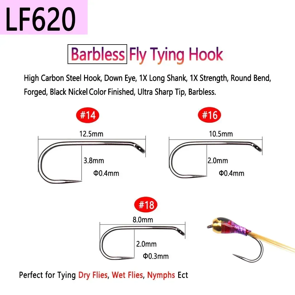 Bimoo 100PCS 1#~22# Barbed & B - مراجعة Fishing Hook Barbless وسعره