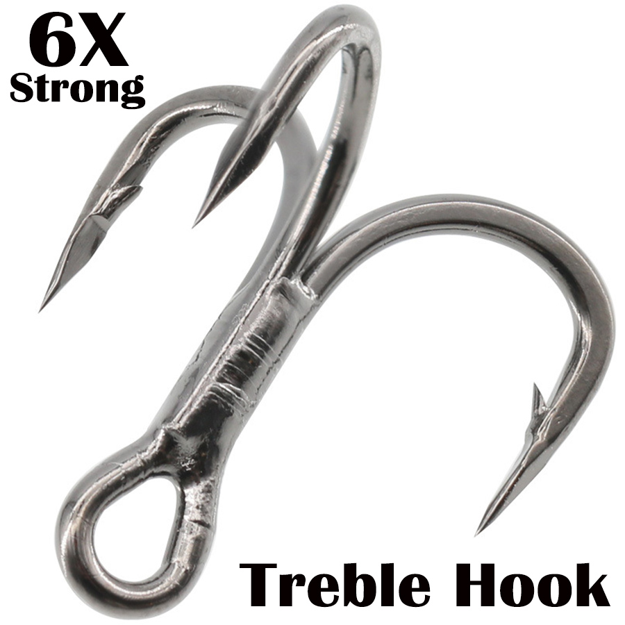 Fishing Treble Hook 6X Strong  - مراجعة Fishing Hook Offset وسعره