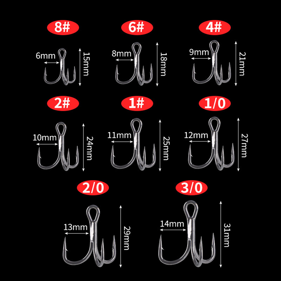 Fishing Treble Hook 6X Strong  - مراجعة Fishing Hook Offset وسعره