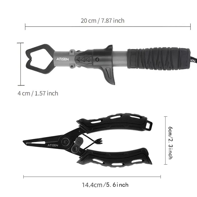 Fishing clamp tool, fish contr - مراجعة Fishing Hook Sharpener وسعره