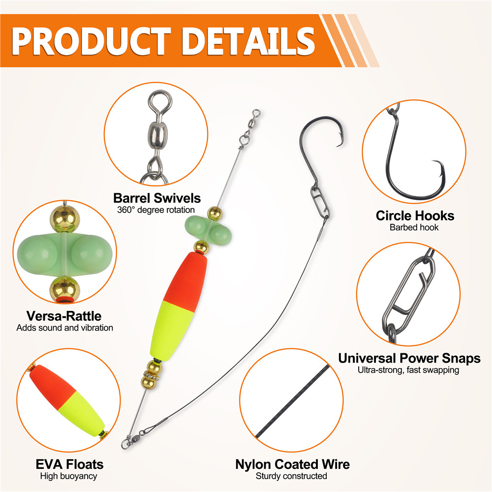 2pcs Catfish hooks with Peg Fl - مراجعة Fishing Hook Circle وسعره